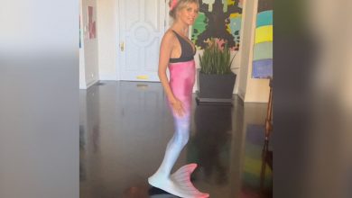 Фото - 49-летняя Хайди Клум похвасталась «стальным» прессом в костюме русалки