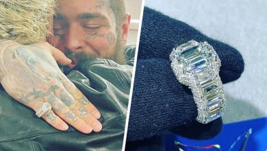 Фото - Post Malone показал бриллиантовое кольцо на мизинце за $500 тысяч